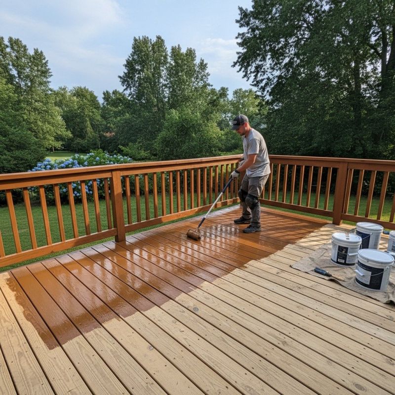 Deck Staining detail